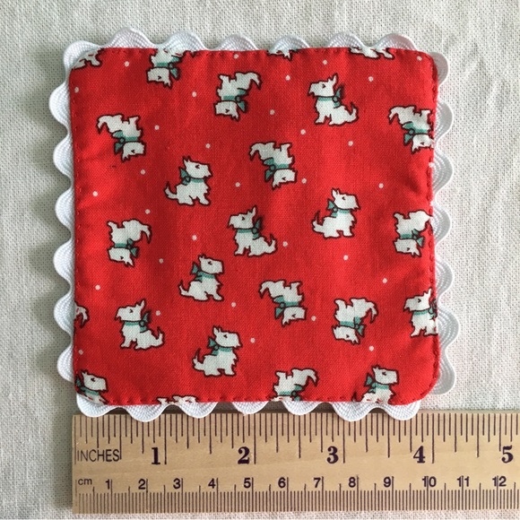 ✨Handmade Vintage-style Scottie Dog Coasters, set of 2✨ - Picture 12 of 12
